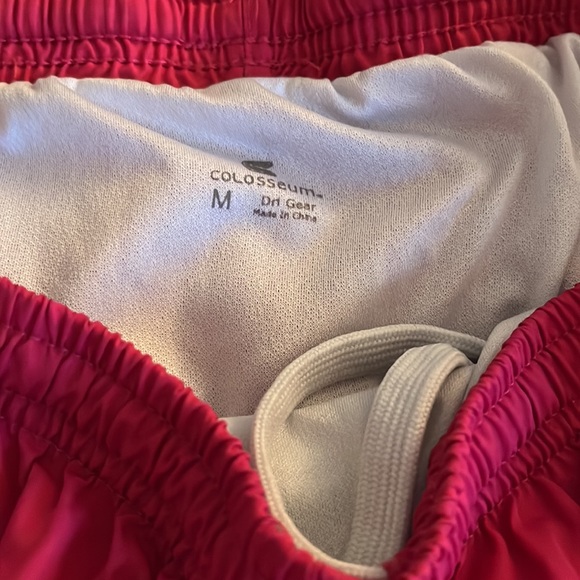 Fuchsia lined running shorts, size medium - Picture 2 of 3